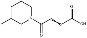 2-Butenoicacid,4-(3-methyl-1-piperidinyl)-4-oxo-(9CI) Struktur