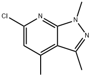 6-CHLORO-1,3,4-TRIMETHYL-1H-PYRAZOLO(3,4-B)PYRIDINE Struktur