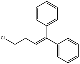 1,1'-(4-chloro-1-butenylidene)bisbenzene Struktur