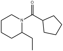 Piperidine, 1-(cyclopentylcarbonyl)-2-ethyl- (9CI) Struktur