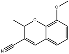 8-Methoxy-2-methyl-2H-1-benzopyran-3-carbonitrile Struktur