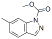 1H-Indazole-1-carboxylic  acid,  6-methyl-,  methyl  ester Struktur