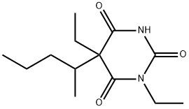 1,5-Diethyl-5-(1-methylbutyl)-2,4,6(1H,3H,5H)-pyrimidinetrione Struktur