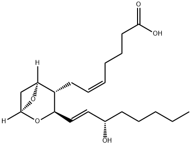 7-[3-(3-hydroxyoct-1-enyl)-4,6-dioxabicyclo[3.1.1]hept-2-yl]hept-5-enoic acid Struktur