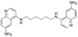 N,N'-Bis(6-amino-4-quinolinyl)-1,6-hexanediamine Struktur