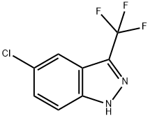 1H-INDAZOLE, 5-CHLORO-3-(TRIFLUOROMETHYL)- Struktur