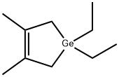 1,1-Diethyl-3,4-dimethylgermacyclopentan-3-ene Struktur