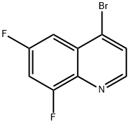 4-Bromo-6,8-difluoroquinoline Struktur