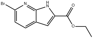 ethyl 6-bromo-1H-pyrrolo[2,3-b]pyridine-2-carboxylate Struktur