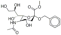 N-Acetyl-2-O-benzyl-neuraminic Acid Methyl Ester Struktur