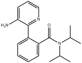 2-(3-aminopyridin-2-yl)-N,N-diisopropylbenzamide Struktur