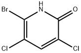 2-Hydroxy-3,5-dichloro-6-bromopyridine Struktur