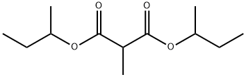 Methylmalonic acid bis(1-methylpropyl) ester Struktur