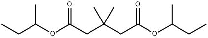 3,3-Dimethylpentanedioic acid bis(1-methylpropyl) ester Struktur