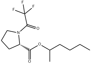 1-(Trifluoroacetyl)-L-proline 1-methylpentyl ester Struktur