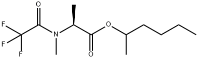 N-Methyl-N-(trifluoroacetyl)-L-alanine 1-methylpentyl ester Struktur