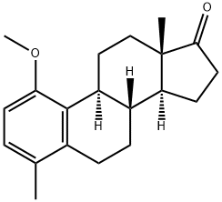 1-Methoxy-4-methylestra-1,3,5(10)-trien-17-one Struktur