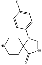 1-(4-fluorophenyl)-1,3,8-triazaspiro[4,5]decan-4-one Struktur