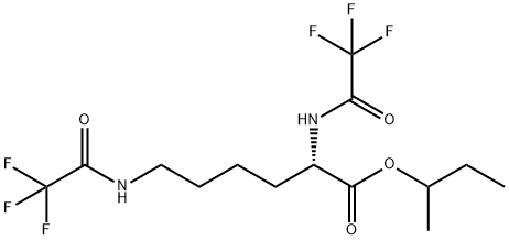 N2,N6-Bis(trifluoroacetyl)-L-lysine (1-methylpropyl) ester Struktur