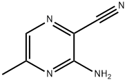 3-amino-5-methyl-pyrazinecarbonitrile Struktur