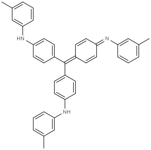 N-[4-[bis[4-(m-tolylamino)]benzylidene]cyclohexa-2,5-dien-1-ylidene]-m-toluidine Struktur