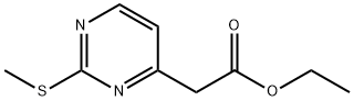 ETHYL2-METHYLTHIO-4-PYRIMIDIN-ACETATE Structure