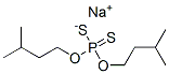 sodium O,O'-diisopentyl dithiophosphate Struktur