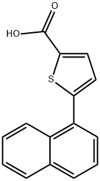 5-(1-NAPHTHYL)THIOPHENE-2-CARBOXYLIC ACID Struktur