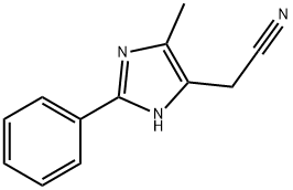 (5-METHYL-2-PHENYL-1H-IMIDAZOL-4-YL)-ACETONITRILE Struktur