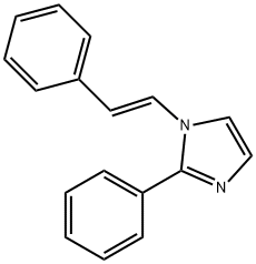 2-Phenyl-1-[(E)-2-phenylethenyl]-1H-imidazole Struktur