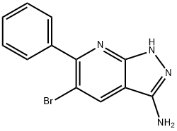 5-Bromo-6-phenyl-1H-pyrazolo[3,4-b]pyridin-3-amine Struktur