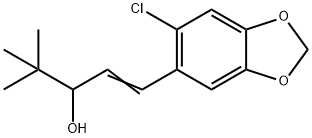 1-[2-Chloro-4,5-(methylenedioxy)phenyl]-4,4-dimethyl-1-penten-3-ol Struktur