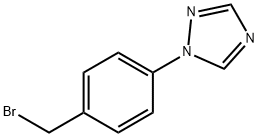 1-[4-(BROMOMETHYL)PHENYL]-1H-1,2,4-TRIAZOLE 0.5 HYDROBROMIDE Struktur