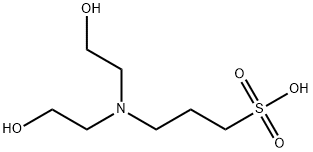 3-[bis(2-hydroxyethyl)amino]propanesulphonic acid Struktur