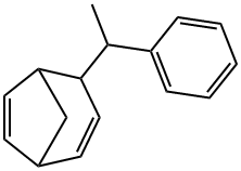 4-(1-Phenylethyl)bicyclo[3.2.1]octa-2,6-diene Struktur