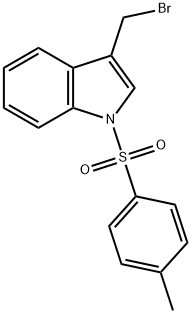 3-(BroMoMethyl)-1-tosyl-1H-indole Struktur