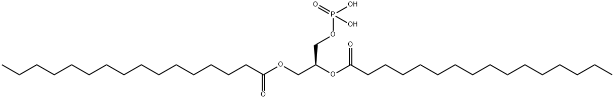 [S,(-)]-1-O,2-O-Dipalmitoyl-D-glycerol 3-phosphoric acid Struktur