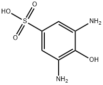 3,5-Diamino-4-hydroxybenzenesulfonic acid Struktur