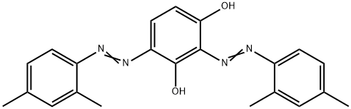 2,4-bis(2,4-xylylazo)resorcinol  Struktur