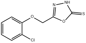 5-(2-CHLORO-PHENOXYMETHYL)-[1,3,4]OXADIAZOLE-2-THIOL Struktur