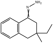 1(2H)-Naphthalenone,3-ethyl-3,4-dihydro-3-methyl-,hydrazone(9CI) Struktur