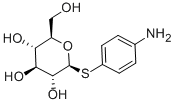 P-AMINOPHENYL-1-THIO-BETA-D-GLUCOPYRANOS IDE Structure