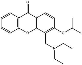 4-(Diethylamino)methyl-3-isopropoxy-9H-xanthen-9-one Struktur