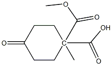 diMethyl 4-oxocyclohexane-1,1-dicarboxylate Struktur