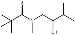 Propanethioamide,  N-(2-hydroxy-3-methylbutyl)-N,2,2-trimethyl- Struktur