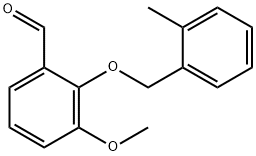 3-METHOXY-2-[(2-METHYLBENZYL)OXY]BENZALDEHYDE Struktur