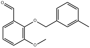 3-METHOXY-2-[(3-METHYLBENZYL)OXY]BENZALDEHYDE Struktur