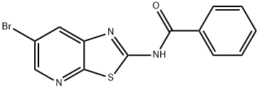 N-(6-BROMOTHIAZOLO[5,4-B]PYRIDIN-2-YL)BENZAMIDE Struktur