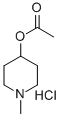 1-METHYLPIPERIDINYL ACETATE, HYDROCHLORIDE Struktur