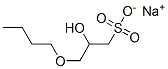 3-Butoxy-2-hydroxy-1-propanesulfonic acid sodium salt Struktur